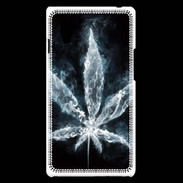 Coque LG Optimus L9 Feuille de cannabis en fumée