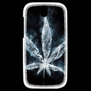 Coque HTC One SV Feuille de cannabis en fumée