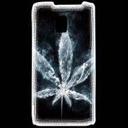 Coque LG P990 Feuille de cannabis en fumée