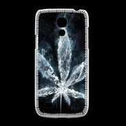 Coque Samsung Galaxy S4mini Feuille de cannabis en fumée
