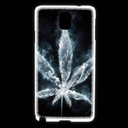 Coque Samsung Galaxy Note 3 Feuille de cannabis en fumée