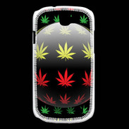 Coque Samsung Galaxy Express Effet cannabis sur fond noir