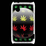Coque Sony Xperia Typo Effet cannabis sur fond noir