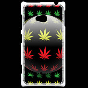 Coque Nokia Lumia 720 Effet cannabis sur fond noir