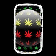 Coque Blackberry Curve 9320 Effet cannabis sur fond noir