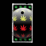 Coque Nokia Lumia 520 Effet cannabis sur fond noir