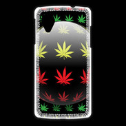 Coque LG Nexus 5 Effet cannabis sur fond noir