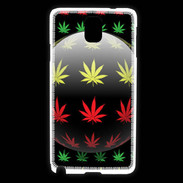 Coque Samsung Galaxy Note 3 Effet cannabis sur fond noir