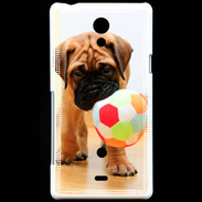 Coque Sony Xperia T Bull mastiff chiot