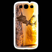 Coque Samsung Galaxy S3 Cerf au levé du soleil