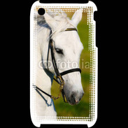 Coque iPhone 3G / 3GS Portrait cheval blanc 25