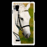Coque LG Optimus L9 Portrait cheval blanc 25
