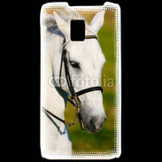 Coque LG P990 Portrait cheval blanc 25