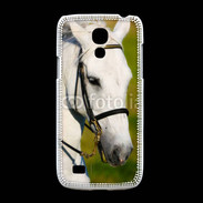 Coque Samsung Galaxy S4mini Portrait cheval blanc 25