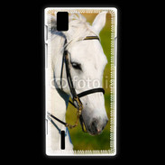 Coque Huawei Ascend P2 Portrait cheval blanc 25