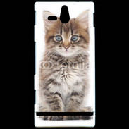 Coque Sony Xperia U Portrait d'un chaton 75