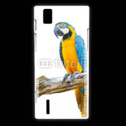 Coque Huawei Ascend P2 Perroquet Macaw Bleu et jaune