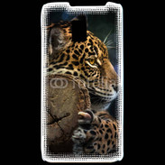 Coque LG P990 Portrait d'un jaguar
