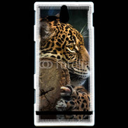 Coque Sony Xperia U Portrait d'un jaguar