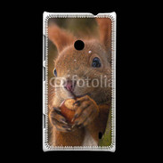 Coque Nokia Lumia 520 Portrait d'un écureuil avec une noisette