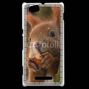Coque Sony Xperia M Portrait d'un écureuil avec une noisette