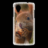 Coque LG Nexus 5 Portrait d'un écureuil avec une noisette