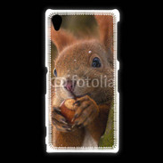 Coque Sony Xpéria Z1 Portrait d'un écureuil avec une noisette