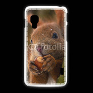 Coque LG L5 2 Portrait d'un écureuil avec une noisette