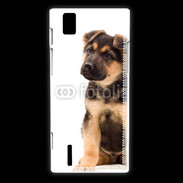 Coque Huawei Ascend P2 Portrait chiot Berger allemand