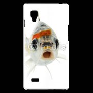 Coque LG Optimus L9 Poisson Silver Koi de face
