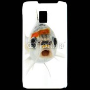 Coque LG P990 Poisson Silver Koi de face