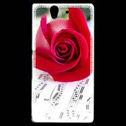 Coque Sony Xperia Z La musique en rose