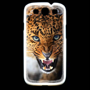 Coque Samsung Galaxy S3 Portrait d'un léopard