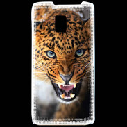 Coque LG P990 Portrait d'un léopard