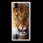 Coque Huawei Ascend P2 Portrait d'un léopard