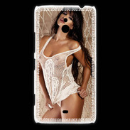 Coque Nokia Lumia 1320 Belle brune 2