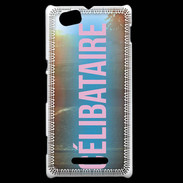 Coque Sony Xperia M Célibataire rose ZG