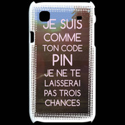 Coque Samsung Galaxy S Code pin rose ZG