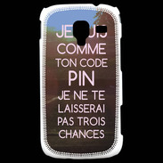 Coque Samsung Galaxy Ace 2 Code pin rose ZG