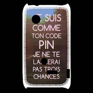 Coque Sony Xperia Typo Code pin rose ZG
