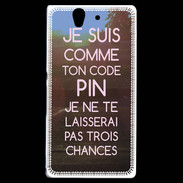 Coque Sony Xperia Z Code pin rose ZG