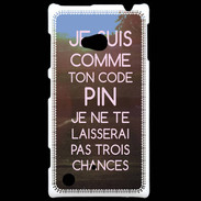 Coque Nokia Lumia 720 Code pin rose ZG
