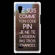Coque LG Optimus L9 Code pin rose ZG