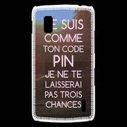 Coque LG Nexus 4 Code pin rose ZG