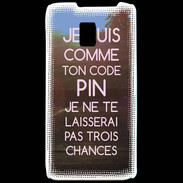 Coque LG P990 Code pin rose ZG
