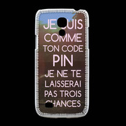 Coque Samsung Galaxy S4mini Code pin rose ZG