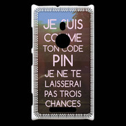 Coque Nokia Lumia 925 Code pin rose ZG