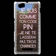 Coque Sony Xperia M Code pin rose ZG