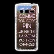 Coque Samsung Galaxy Express2 Code pin rose ZG