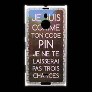 Coque Nokia Lumia 1520 Code pin rose ZG